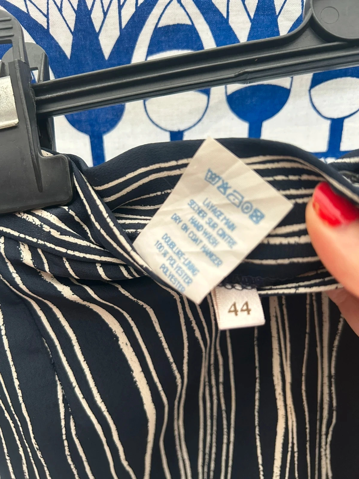 Conjunto 44/2XL Gérard Pasquier feminino em bom estado azul e branco – photo 8